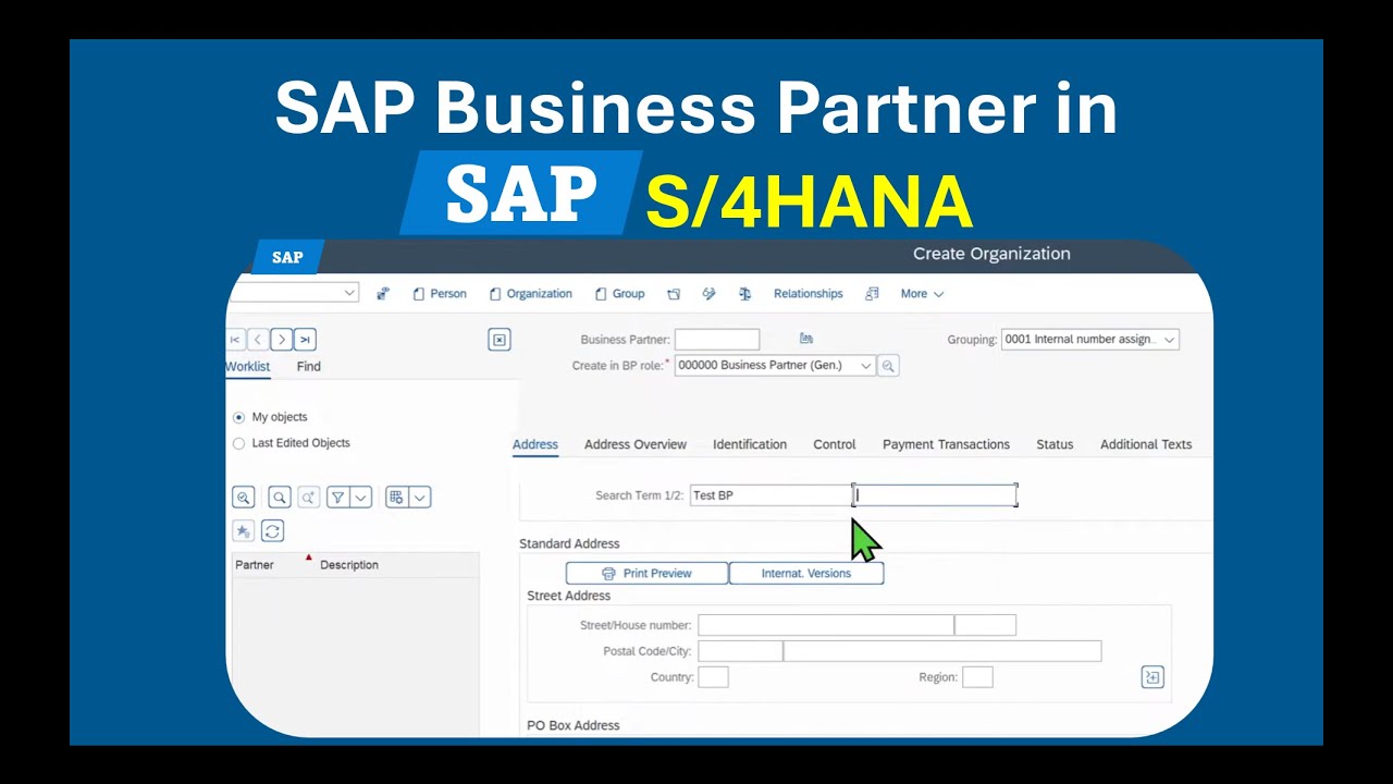 Что такое бизнес-партнер SAP в S/4HANA? | Полный обзор и демонстрация