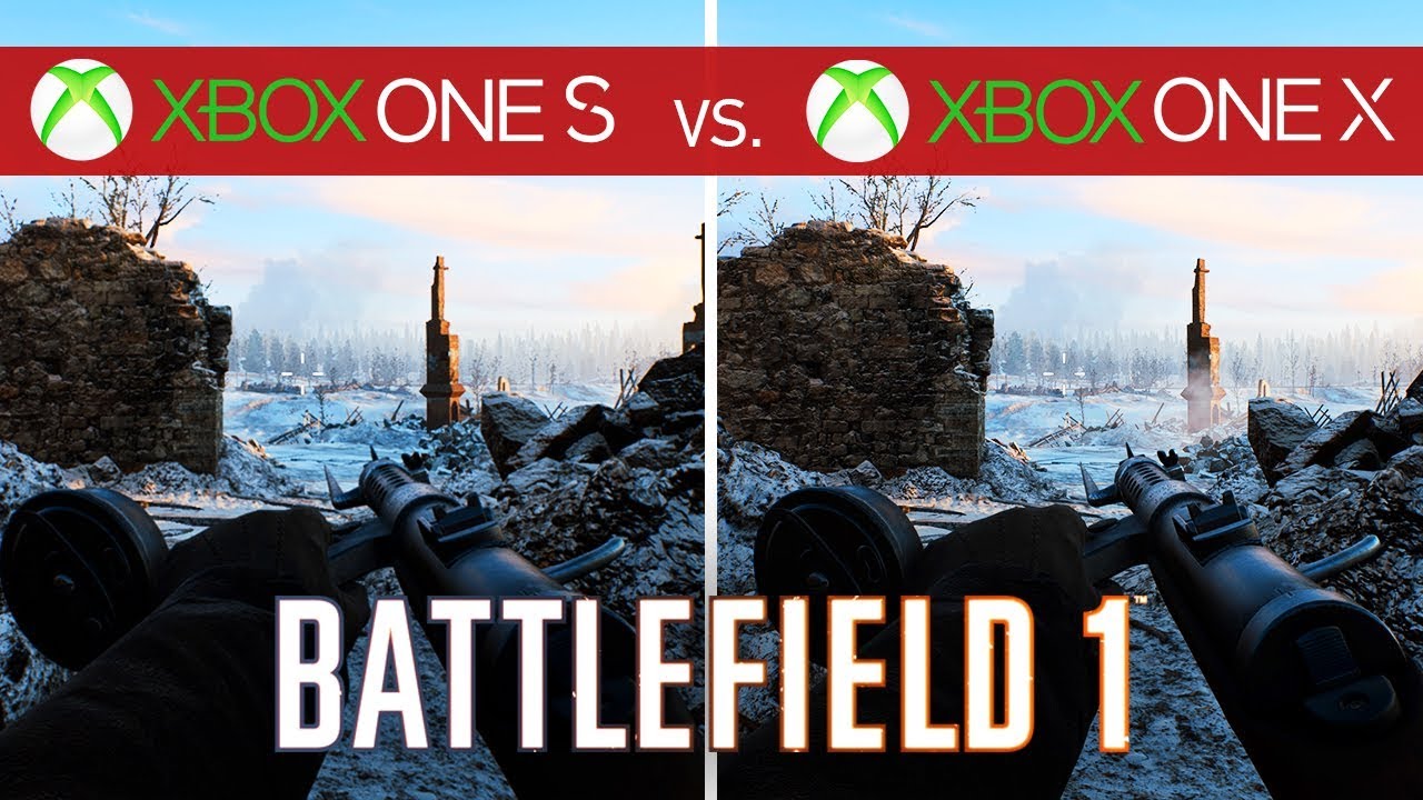 Battlefield 1 Comparison - Xbox One S vs. Xbox One X