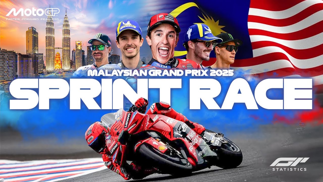 MOTOGP LIVE SPRINT RACE - MALAYSIAN GP 2025 | Realtime Data