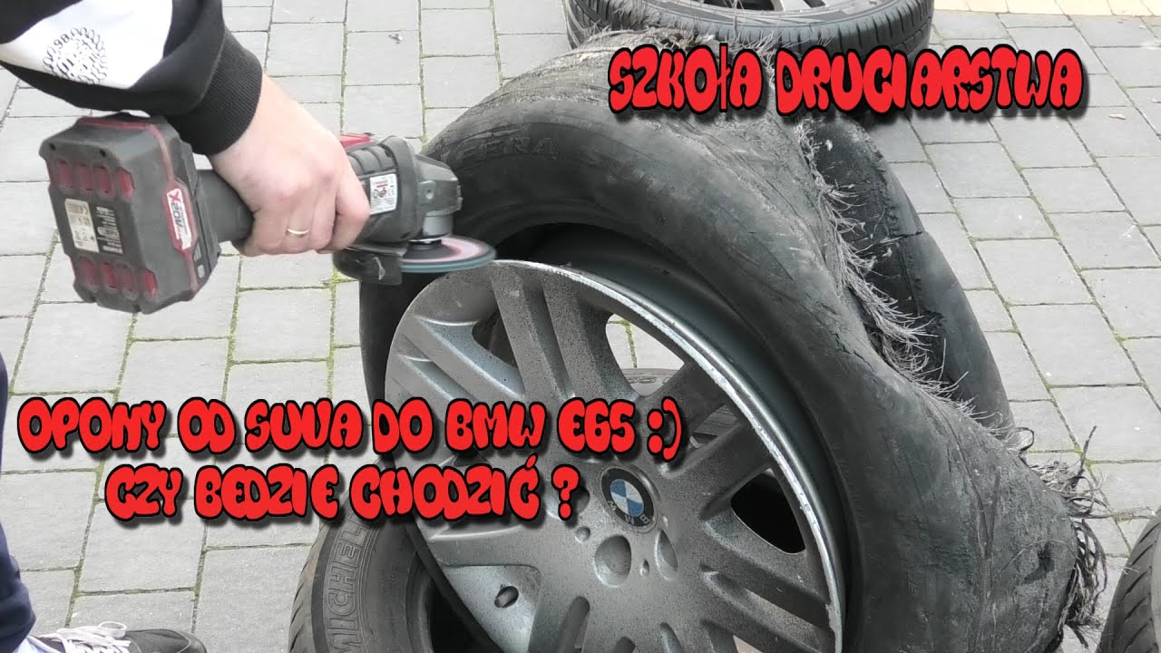 Szkoła Druciarstwa Opony od Suva do BMW E65 :) Czy Bedzie Chodzić i Naprawa Felgi  Wazzup :)