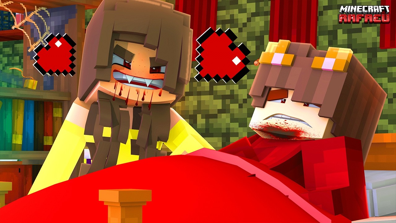 A NAMORADA do RAFAEU virou uma VAMPIRA no Minecraft