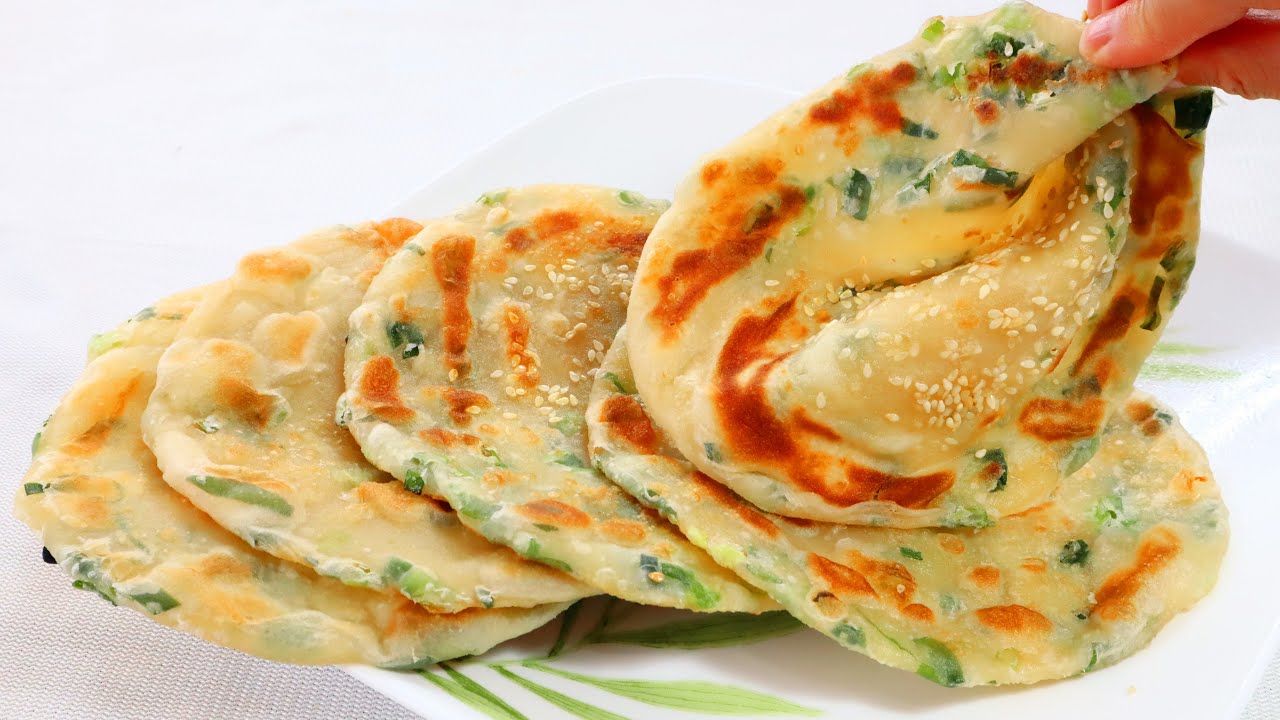 Crispy & soft Delicious Pastry Pancake (3 Ingredients dough) A Bowl of flour & water & oil ▏Gabaomom