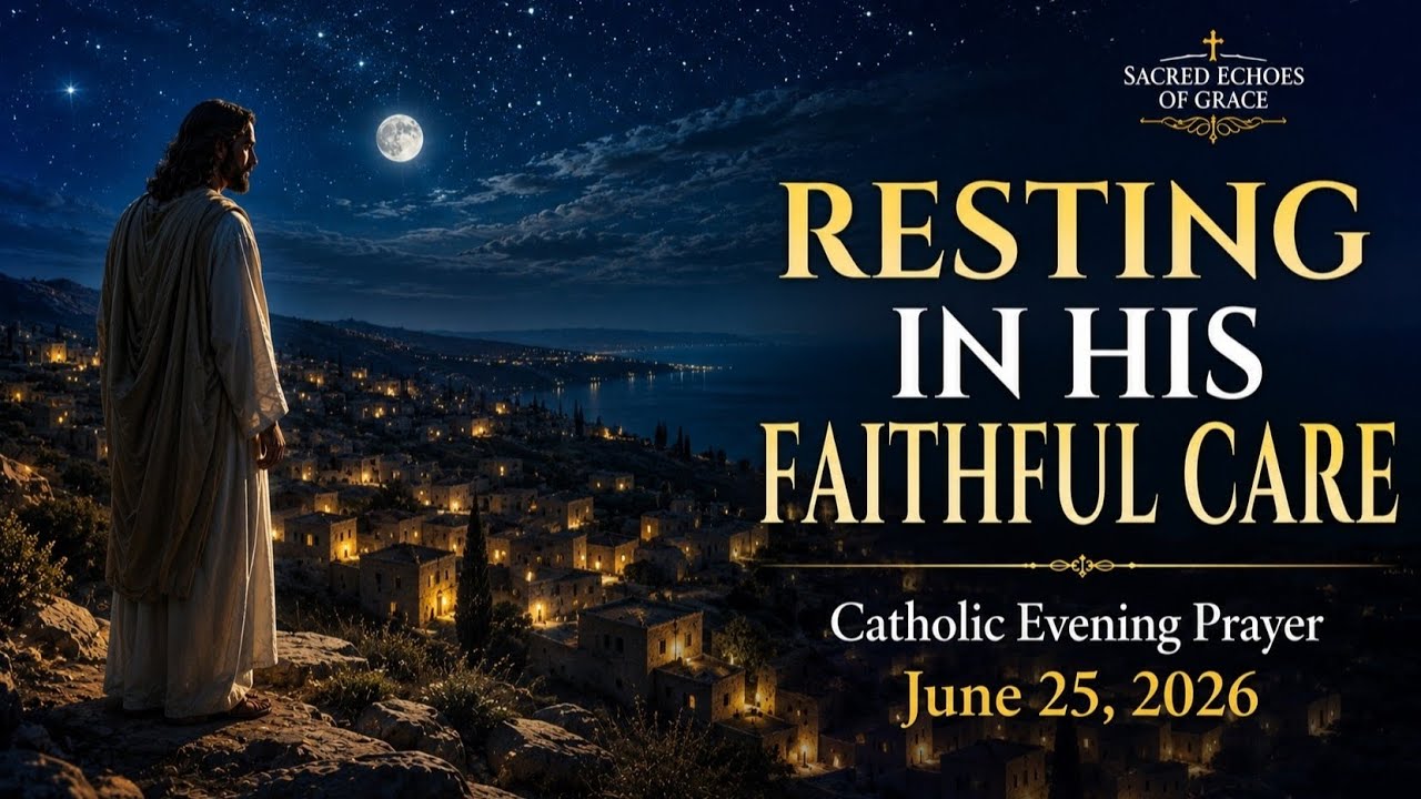 ❤️&zwj;🔥 RESTING IN HIS FAITHFUL CARE | Catholic Evening Prayer | June 25, 2026 | @SacredEchoesofGrace