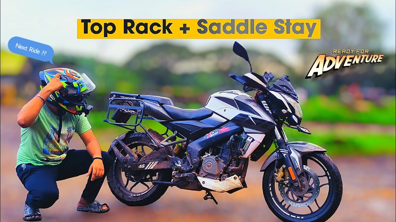 Pulsar NS 200 Touring Modification || Sahyadri Moto Top Rack + Saddle Stay #ns200
