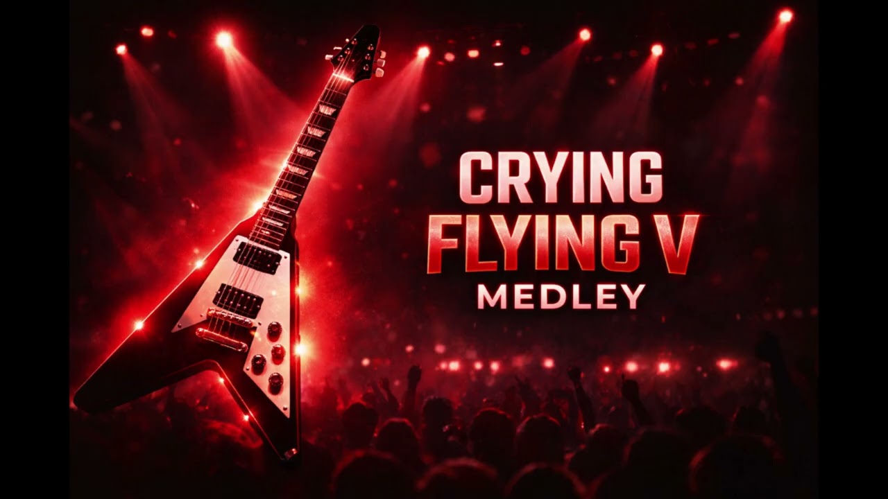 Crying Flying V Guitar Anthem2 | Michael Schenker Style “Into The Arena”  Medley (20 Songs / 91 Min)