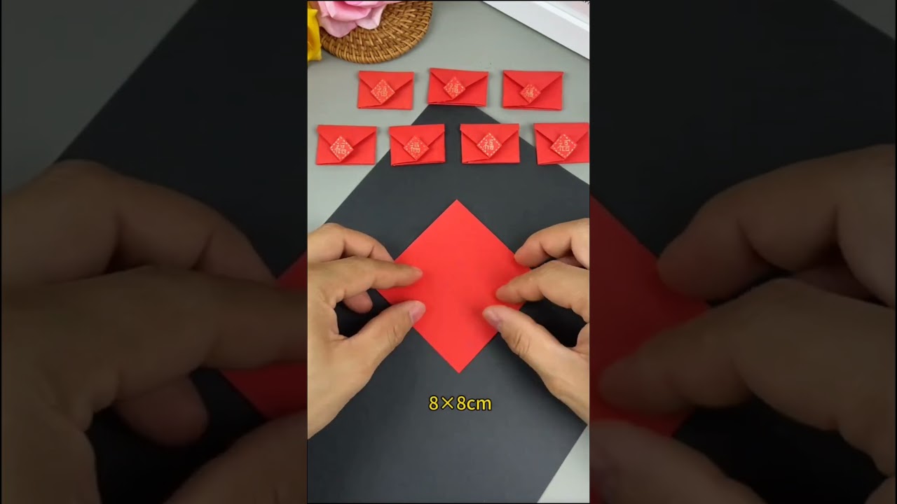 Simple DIY, How to make Chinese New Year angpao envelopes? #chinesenewyear #angpao #diy