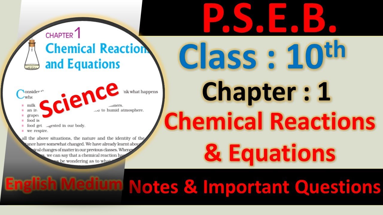 Chapter 1 Chemical Reactions & Equations Revision Notes & Important questions Class 10 Science