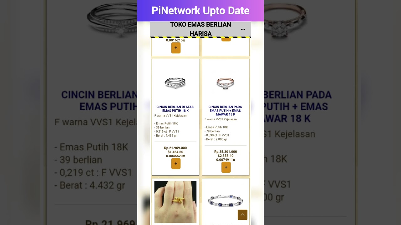 💎JEWELRY App Is Developing In Pi Brainstorm, If It's Approved We Able To Buy Jewelry 😍