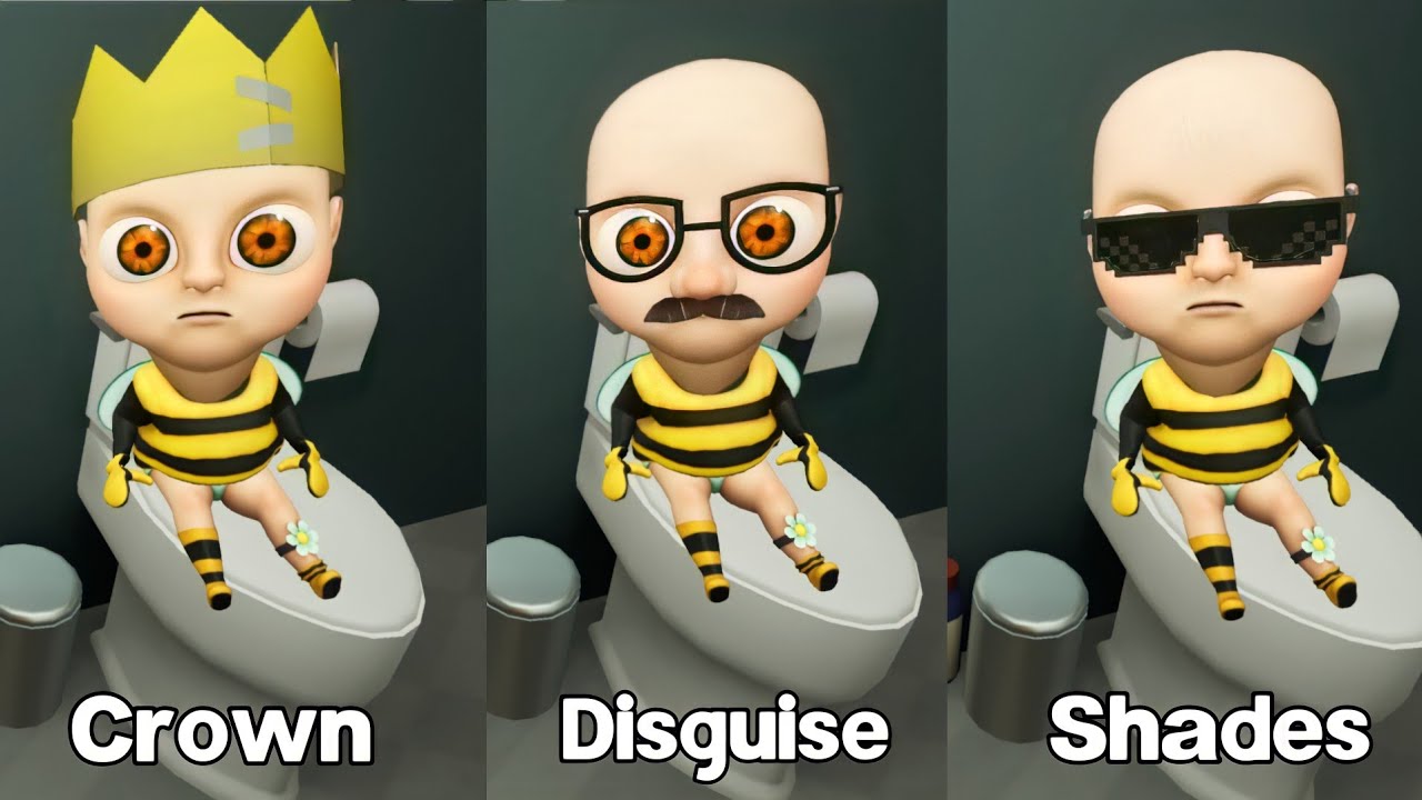 BeeBee Skin With Crown Disguise & Shades - Baby in Yellow