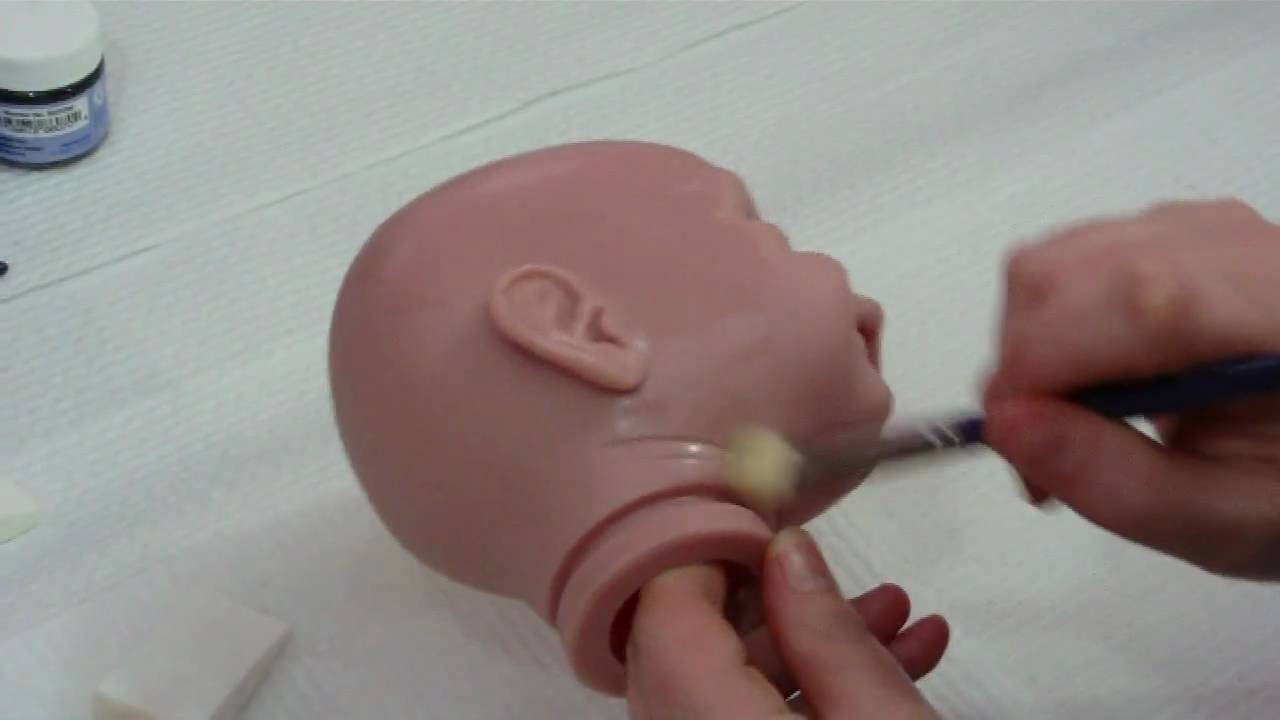Applying Flesh Coat 08 - Reborn Doll Tutorial