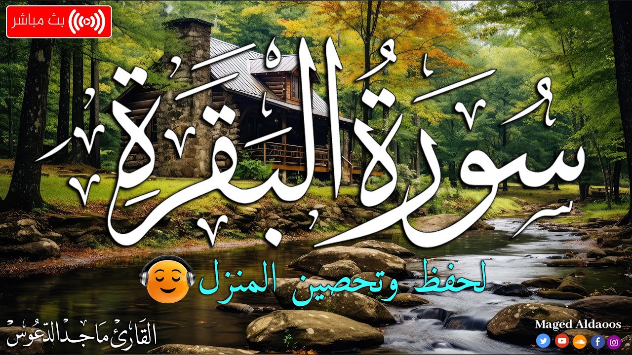سورة البقرة كاملة | لحفظ وتحصين المنزل وطرد الشياطين وجلب البركة والسعة في الرزق| القارئ ماجد الدعوس