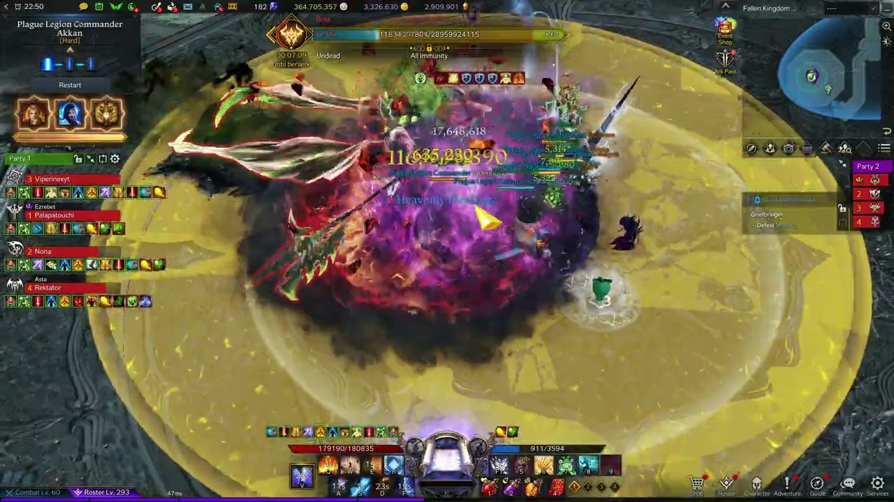 Lost Ark - Akkan Gate 1 Hard Mode! 1610 Igniter Sorc Top DPS!