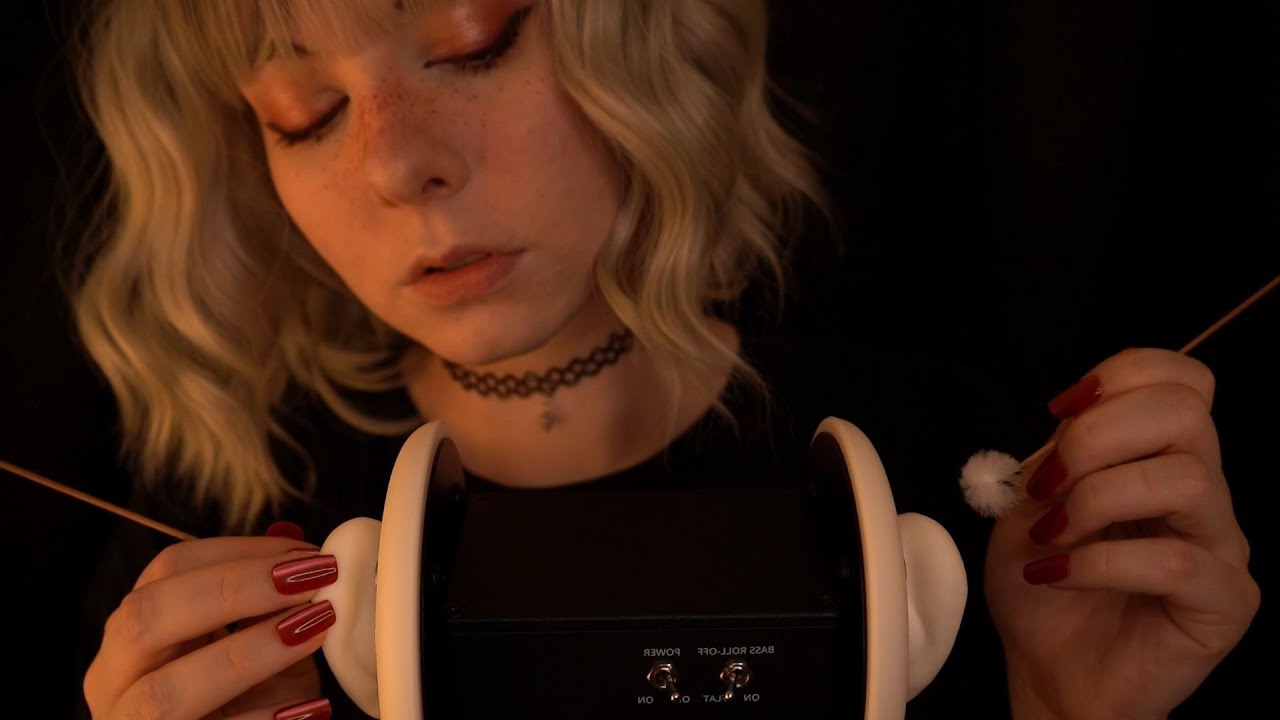 ASMR | Deep Ear To Ear Cleaning - Fuzzy Ear Picks, Rain Ambience, No Talking