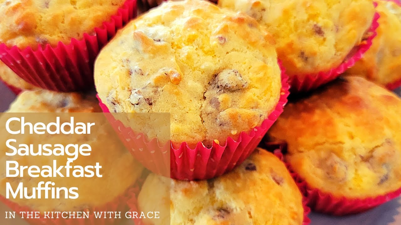 Yummy Cheddar Sausage Breakfast Muffins! | Breakfast and Brunch Ideas