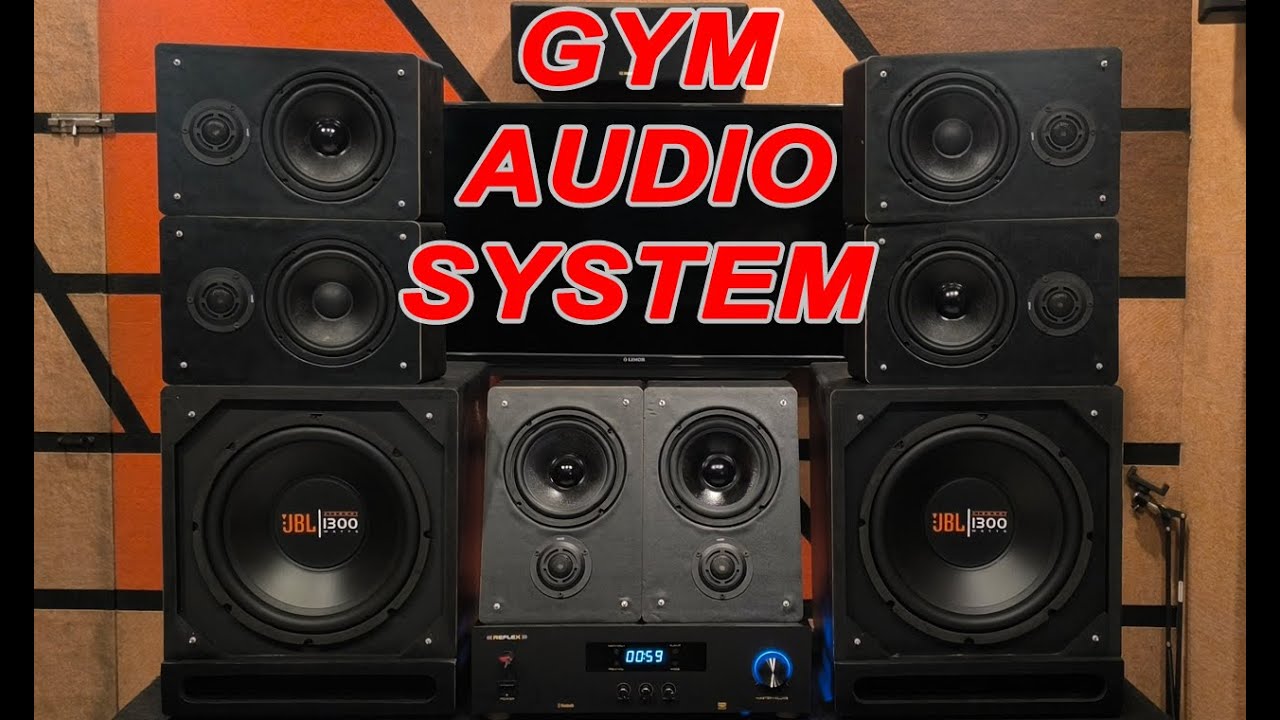 GYM AUDIO SYSTEM | 6 .2 AMPLIFIER | GYM MUSIC SYSTEM | JBL SUB WOOFER | JBL SUBWOOFER | REFLEX TECH