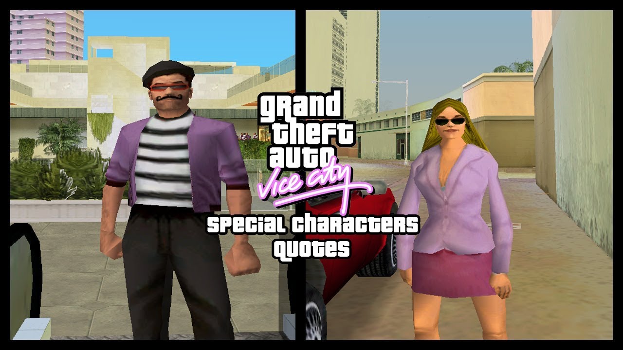 GTA Vice City Pedestrian Quotes : Ms Dawson & The Courier