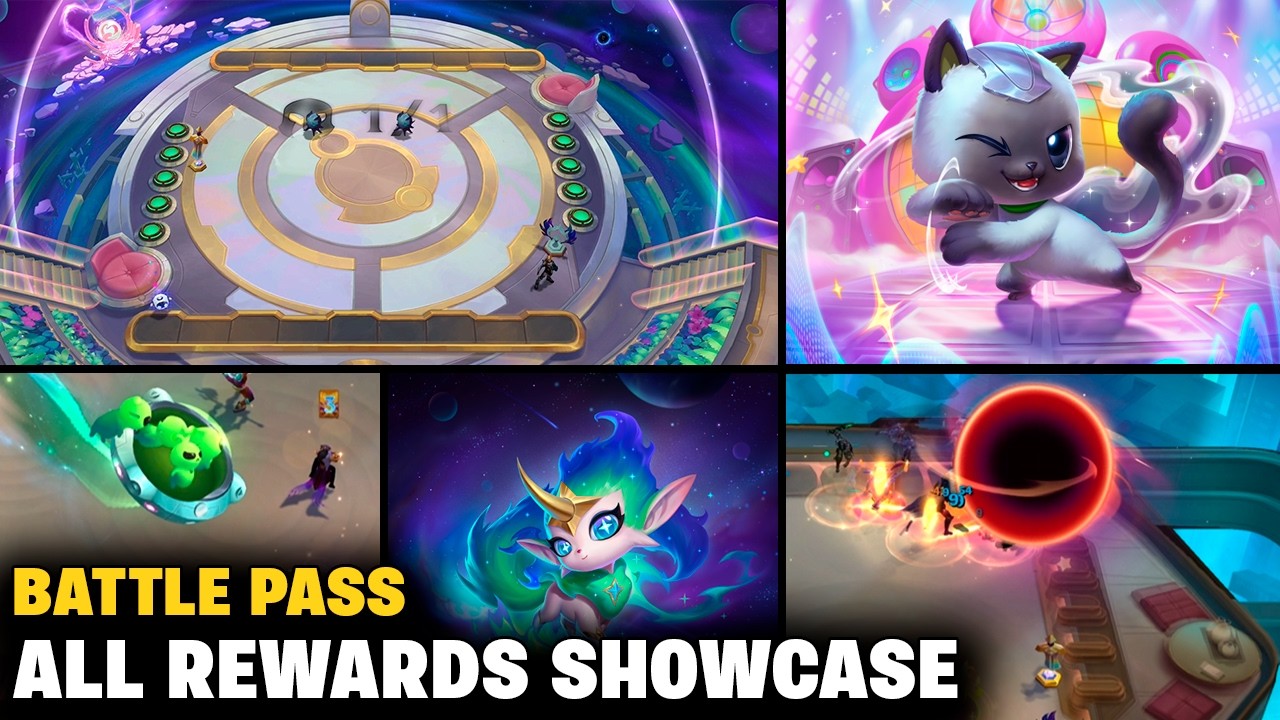 ALL BATTLE PASS REWARDS - SPACE GODS: PART 1 | TFT 17.1