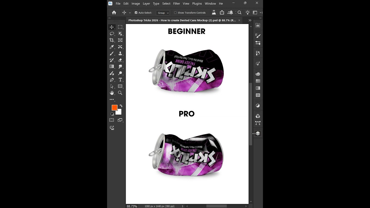 Photoshop Tips 2025 - Tips Create Cans Mockup like a PRO Designer #ducthangds