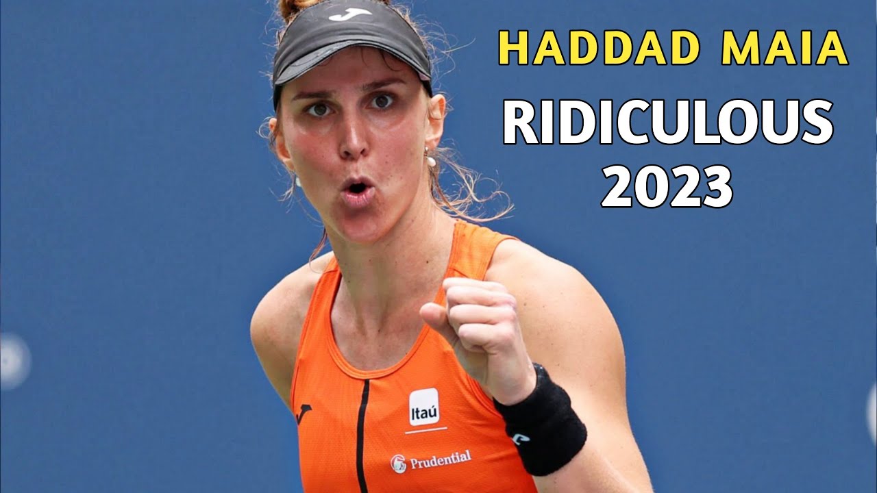 Beatriz Haddad Maia The Only Brazilian Tennis Player - Ridiculous Shots 2023