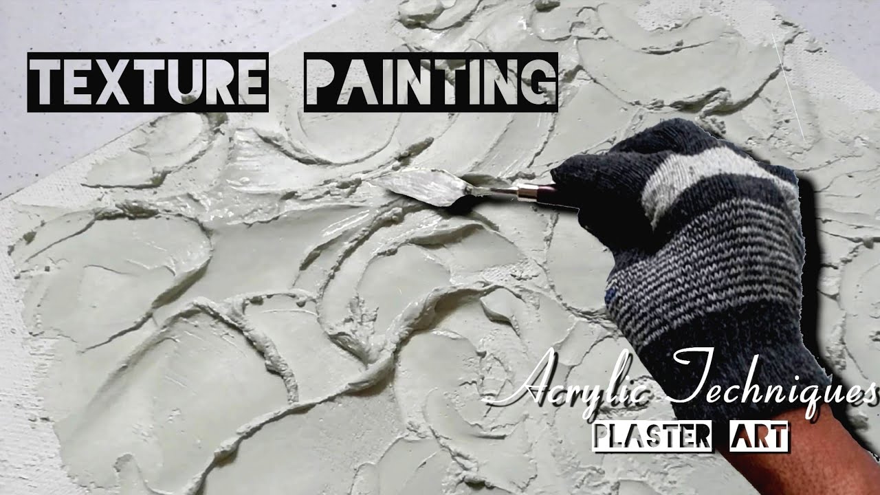 Mastering Texture Art with Acrylic techniques on canvas