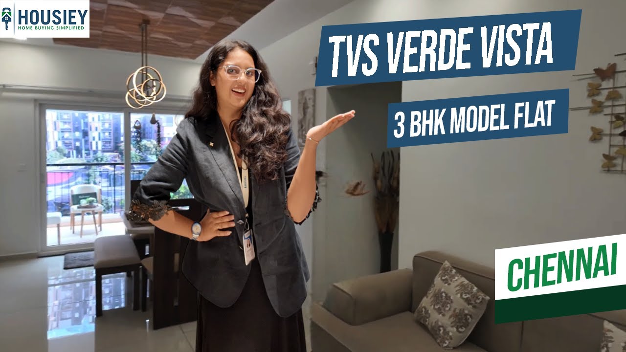 TVS Emerald Verde Vista Padur | 3 BHK Model Flat Tour in Chennai | Price, Plans & Amenities [2025]