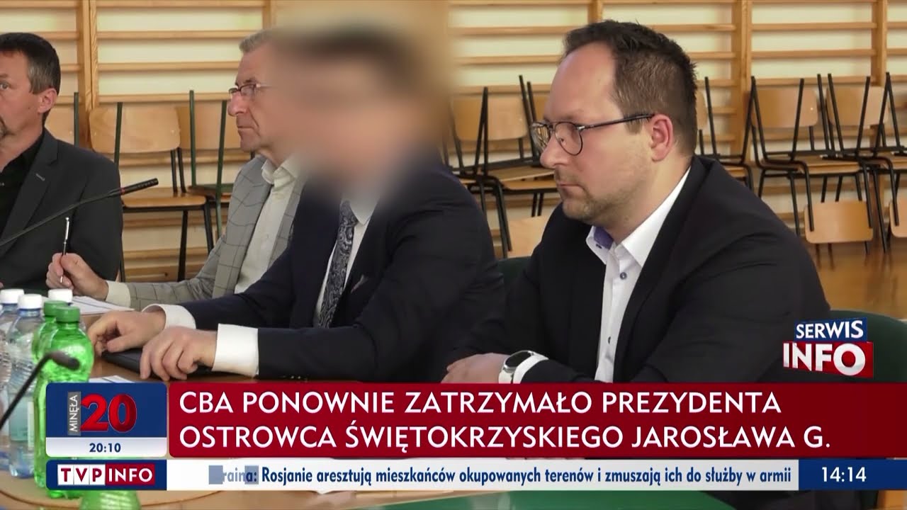 Funkcjonariusze CBA ponownie zatrzymali prezydenta Ostrowca Świętokrzyskiego Jarosława G.
