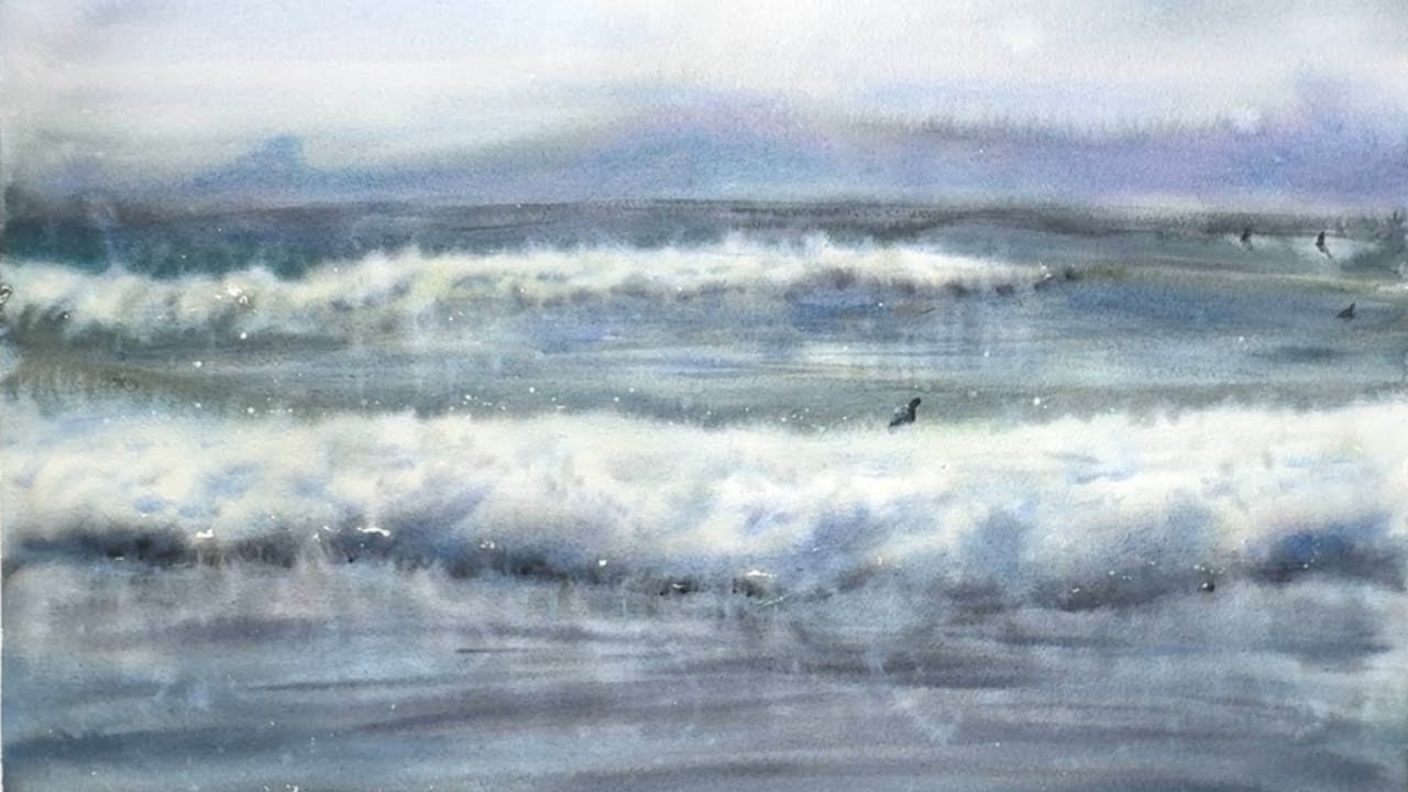 Cette technique rend vos vagues magnifiques à l'aquarelle
