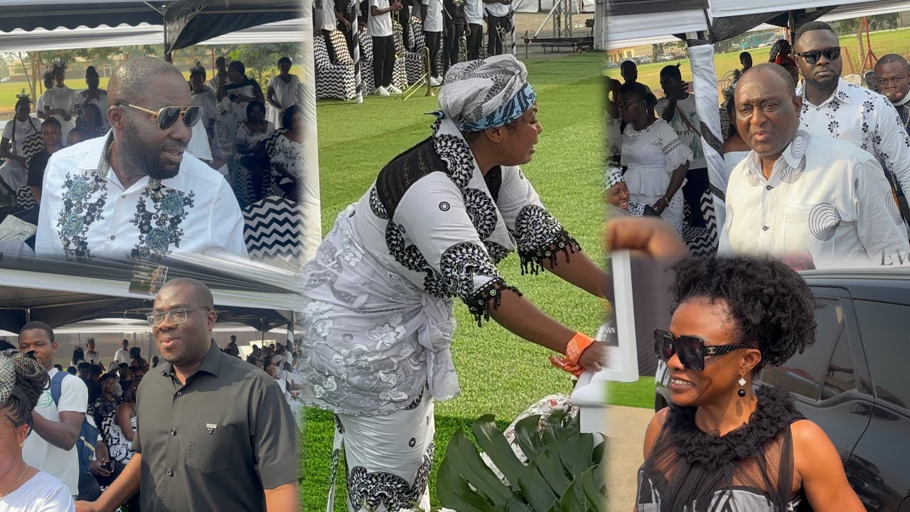 Despite & Ofori sarpong, Alan cash, prophet Diana Asamoah empress Gifty at Mums funeral