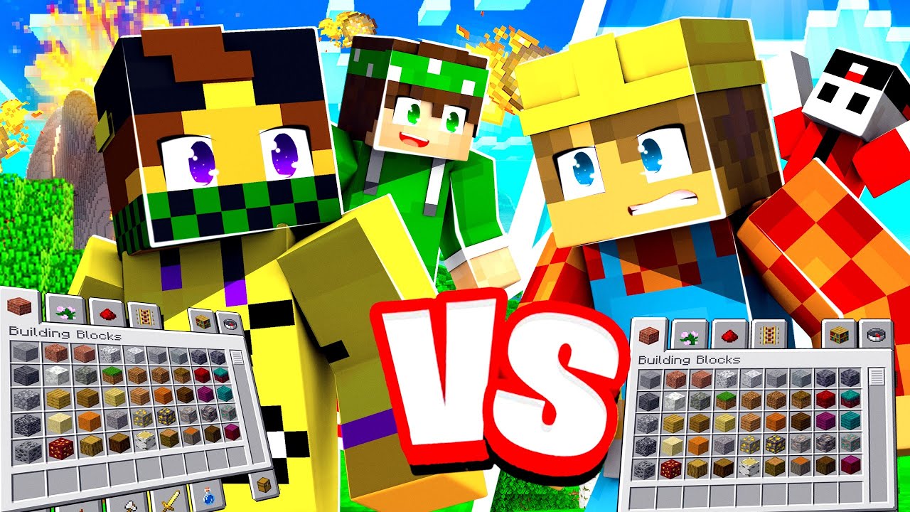 SPEEDRUN in CREATIVA vs 2 CACCIATORI su MINECRAFT