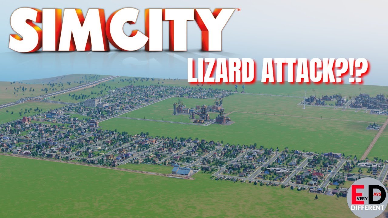 City Building Saturdays - SimCity Ep.5 - Lizard Attack?!?