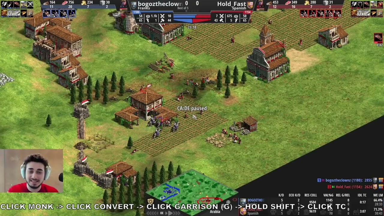LEARNING AOE2 | MONK DEFENSE by HERA