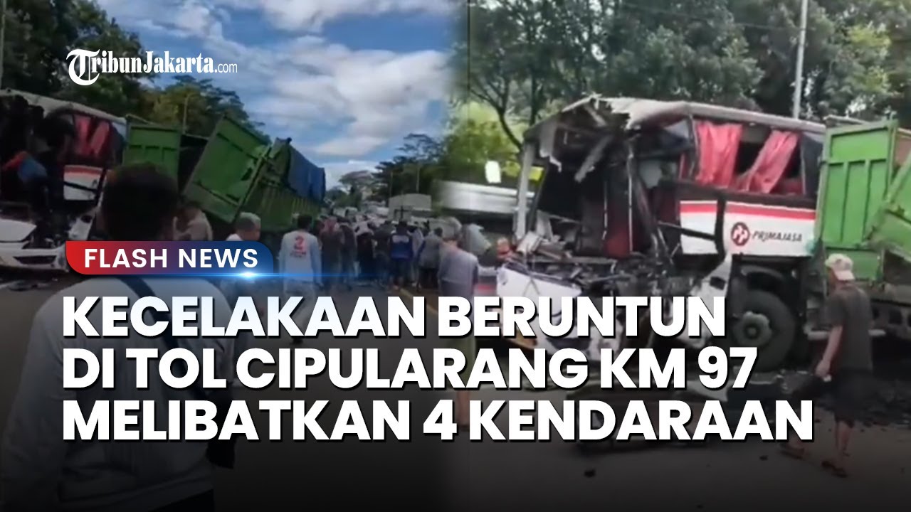 Kecelakaan Beruntun Kembali Terjadi di Tol Cipularang KM 97, Truk Tidak Kuat Menanjak
