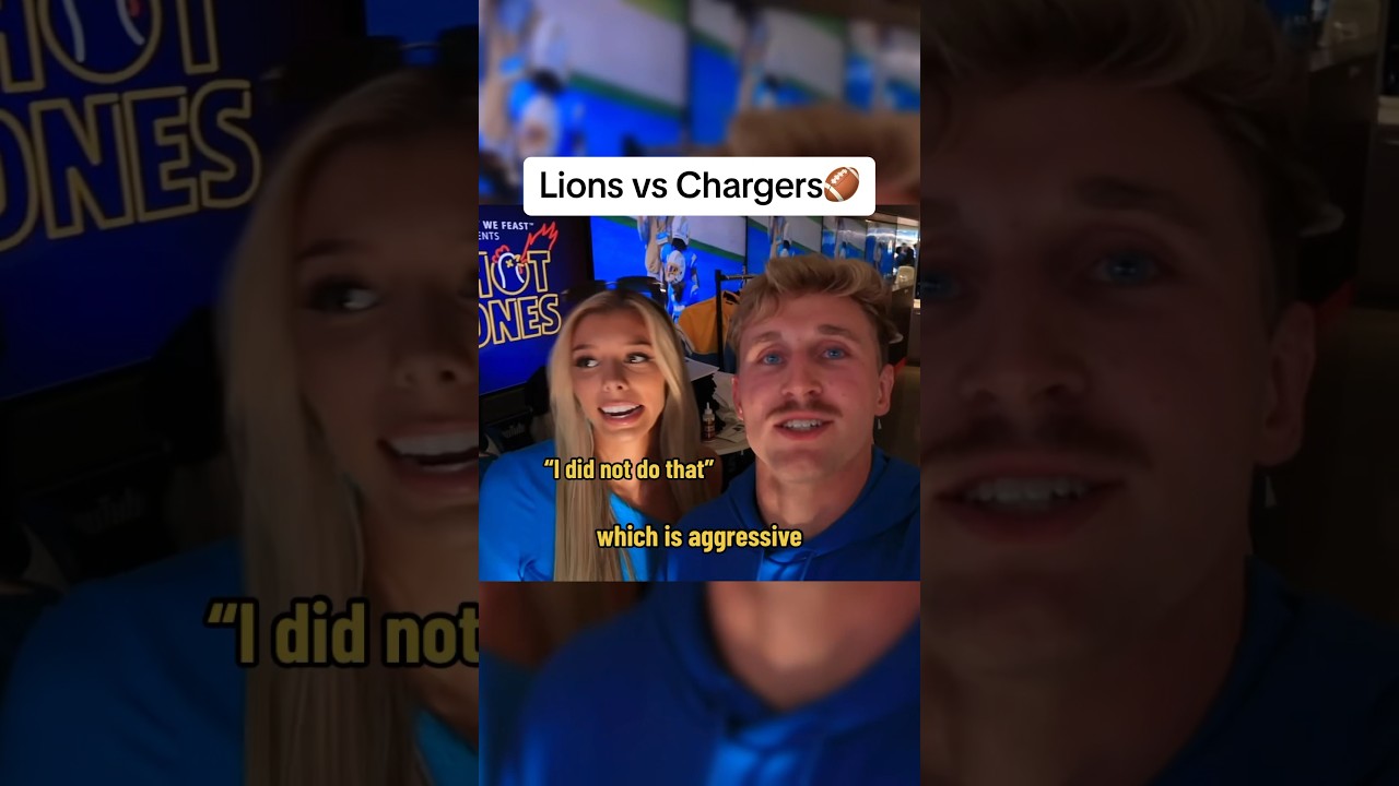 Lions vs Chargers with MMG🏈 #shorts