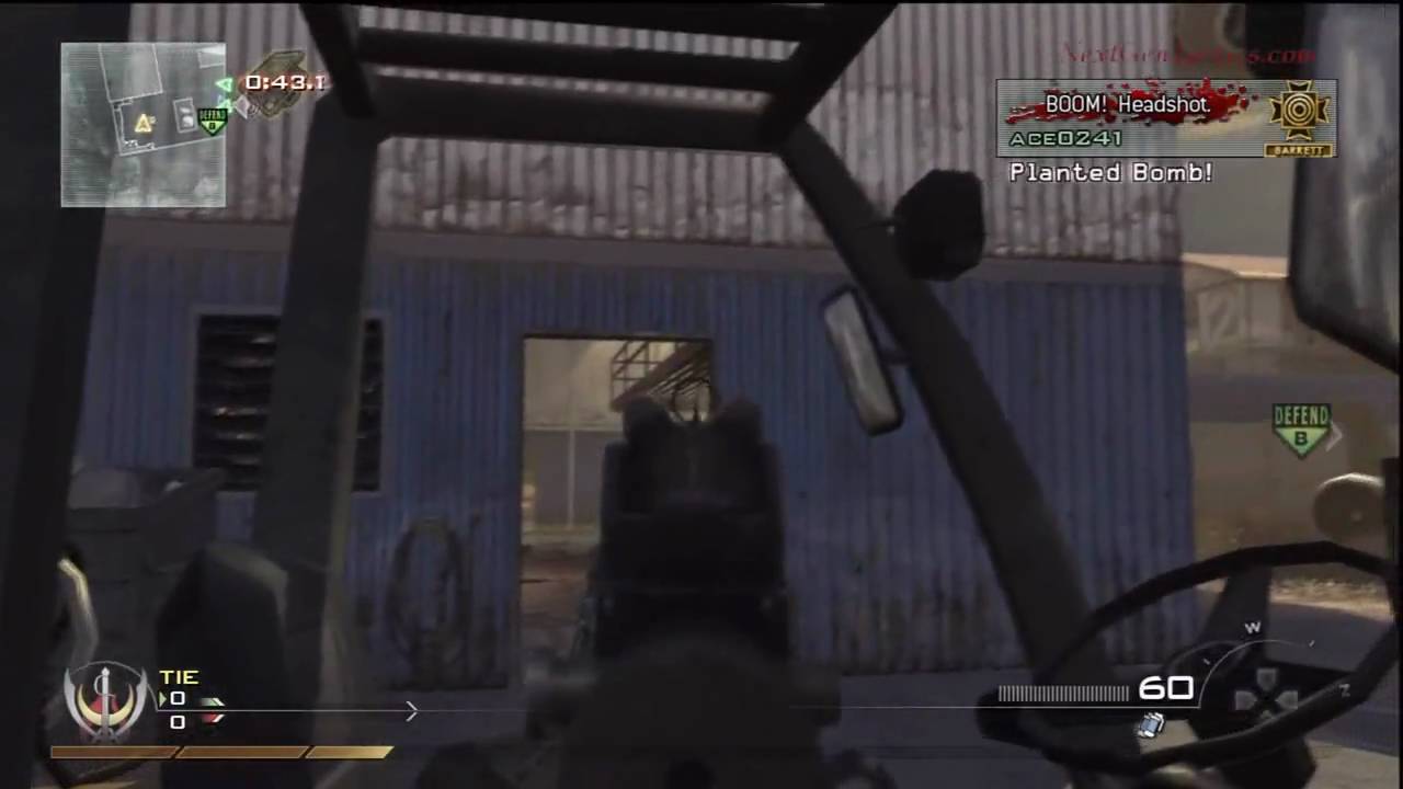 Modern Warfare 2 Multiplayer Search and Destroy (Rush Series) Tutorial for Scrapyard Offense in HD