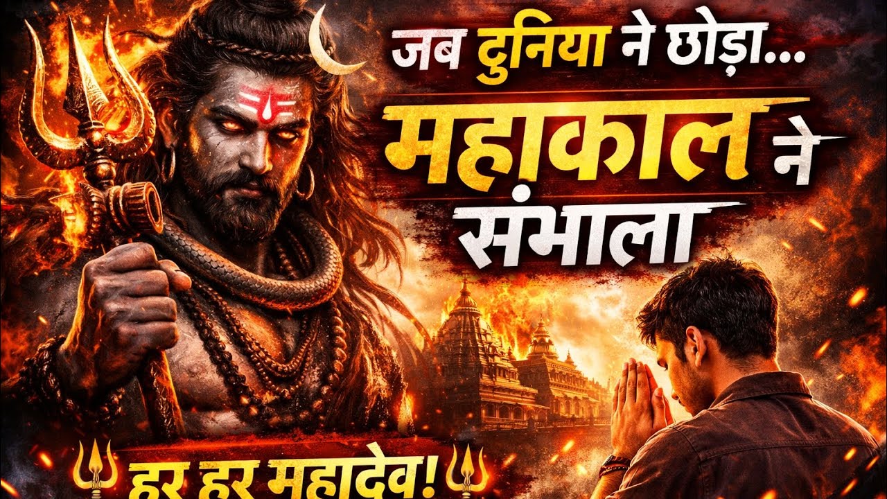 “जब सबने साथ छोड़ा…🔱तब महाकाल ने हाथ पकड़ा | Mahakal Emotional Story | Har Har Mahadev”#mahakal