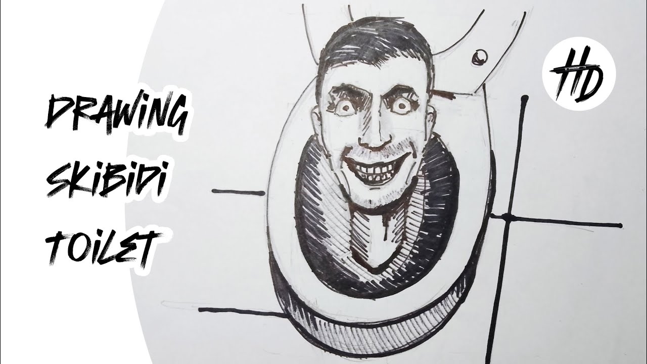 How to Draw Skibidi Toilet Head by @DaFuqBoom on DaFug!?Boom? – Funny Meme Sketch with Marker