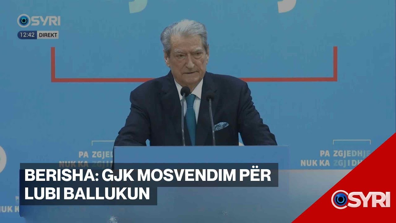 Kreu i PD, Sali Berisha konferencë me gazetarët