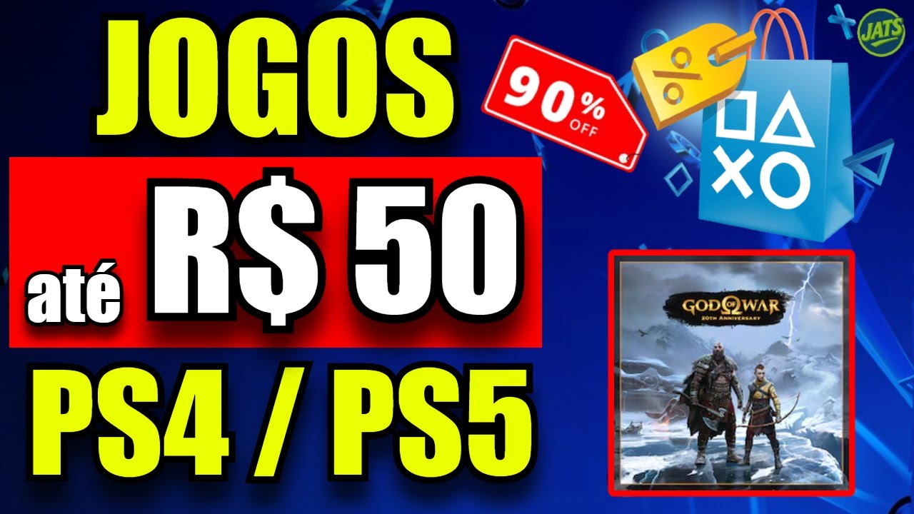 PROMOÇÃO NO PS4 E PS5 🔥 JOGOS BARATOS ATÉ 50 REAIS NA PROMOÇÃO DE FÉRIAS PLAYSTATION
