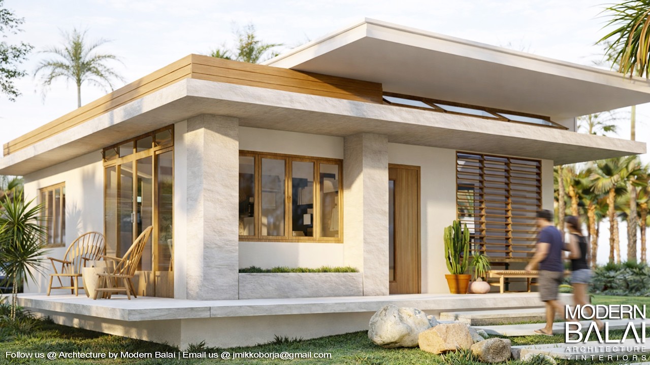 SMALL HOUSE DESIGN SIMPLE HOUSE DESIGN 2-BEDROOM 8X11 METERS | MODERN BALAI