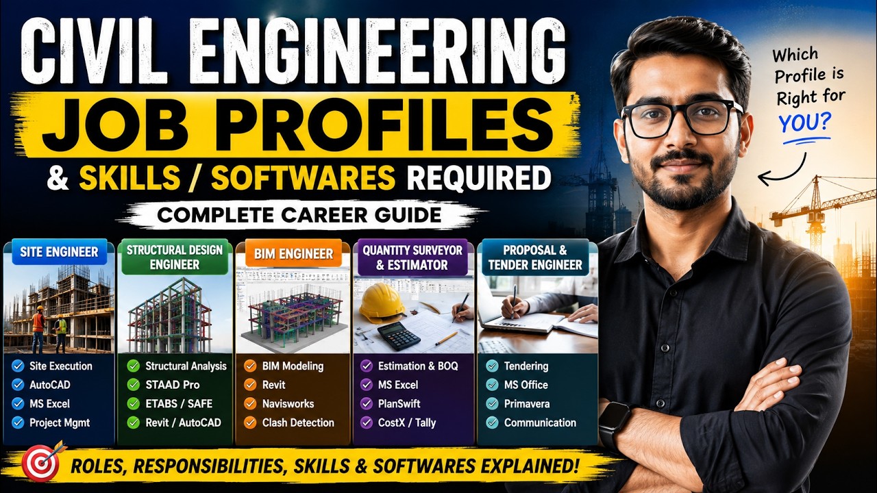 Civil Engineering Career Guide (2026) | Job Roles, Skills & Software Explained