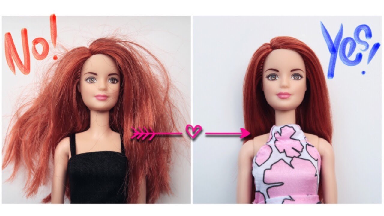 BARBIE Hacks Indonesia | Cara Mudah Meluruskan Rambut Barbie Yang Kusut | Dijamin Berhasil