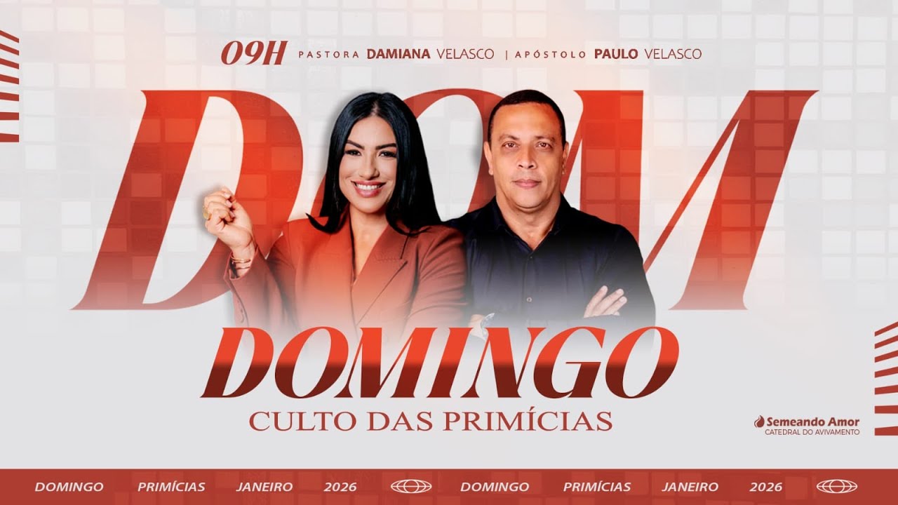 Domingo - Culto das Primícias - 25/01/2026