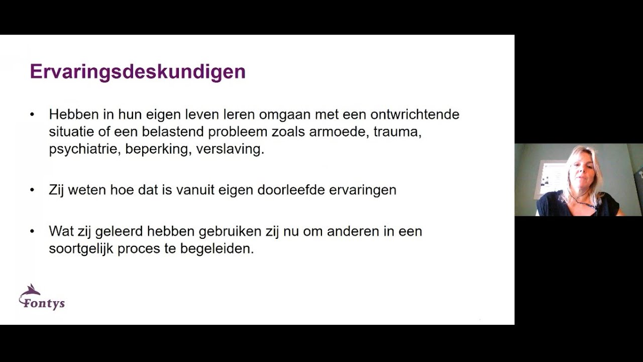 Ervaringsdeskundigheid in Zorg en Welzijn - online les