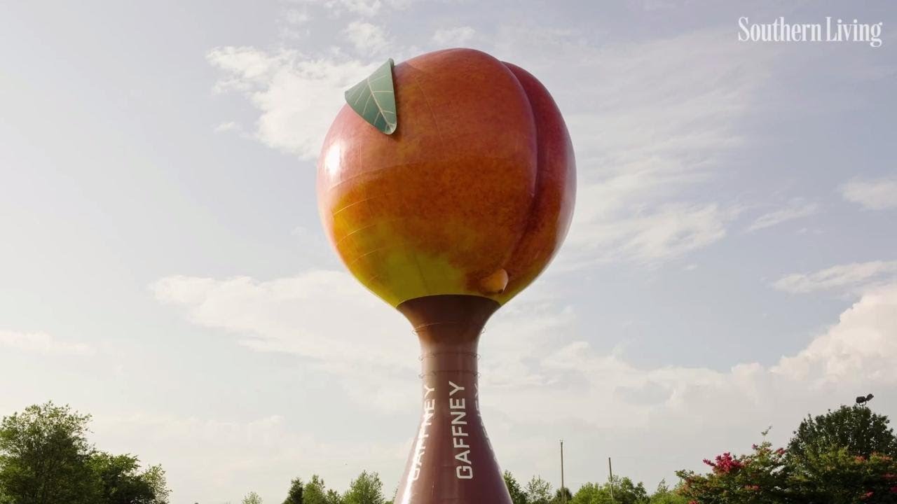 Barbwire Fence Erected Around Gaffney&rsquo;s Famous Peachoid Water Tower | Southern Living