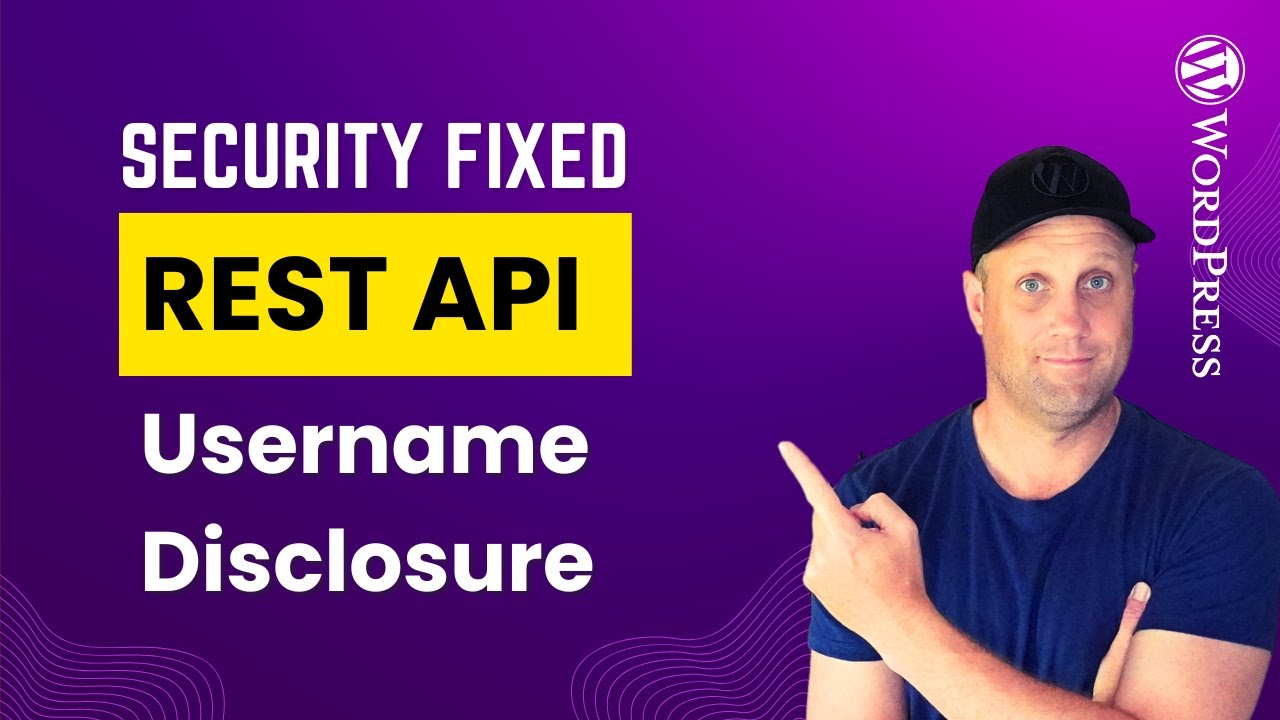 Fix user disclosure on REST API in WordPress