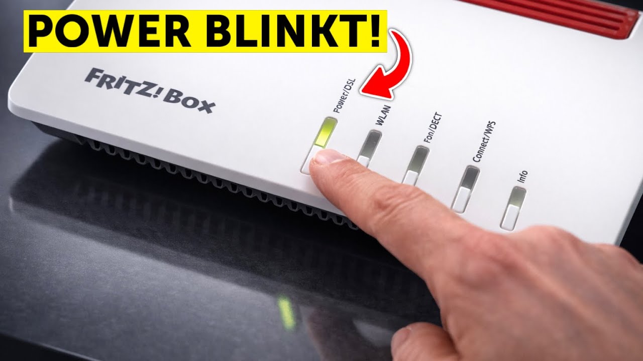FRITZ!Box Power/DSL LED blinkt &ndash; Bedeutung & Verbindungsproblem verstehen