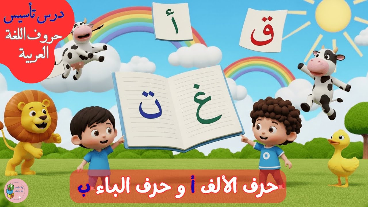 📚 تأسيس اللغة العربية للأطفال | تعلم حرف الألف (أ) وحرف الباء (ب) بطريقة ممتعة وسهلة 🌟