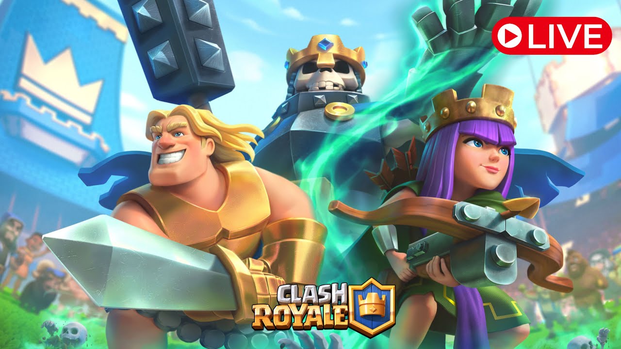 Trophy push to 5500 Clash Royale live stream India