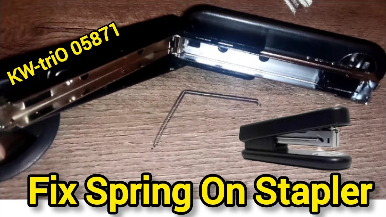 Fix Spring On Stapler KW-triO 05871| Stapler Machine Repair| Assembling