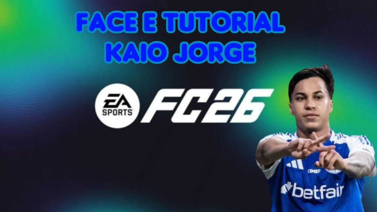 Face e tutorial Do kaio Jorge no fc 26